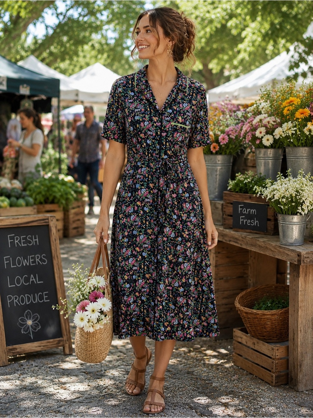 April Cornell Vintage Floral Dress